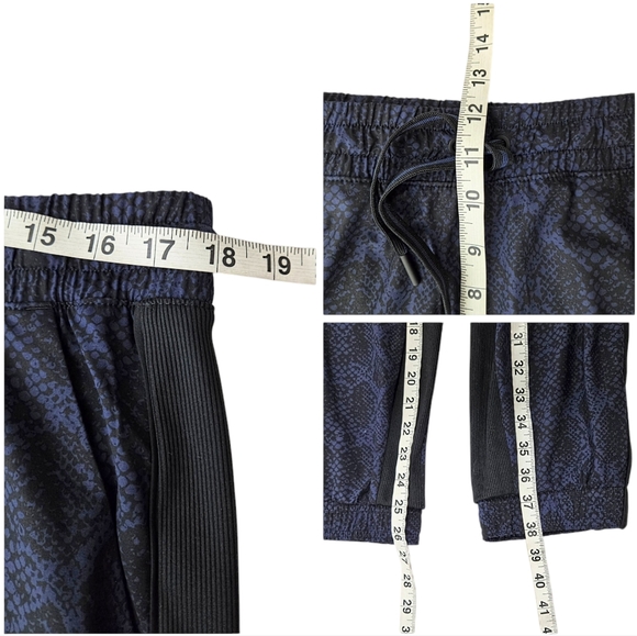Athleta Brokyln Snake Print Blue-Black Jogger - Picture 15 of 15